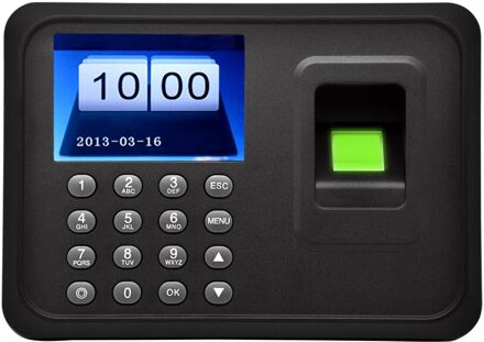 2.4 "Tft Lcd Display Usb Biometrische Vingerafdruk Aanwezigheid Machine Dc 5V/1A Time Clock Recorder Werknemer Controleren-In Reader A6