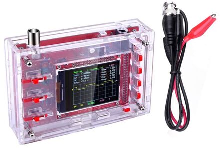 2.4 "TFT zakformaat Digitale Oscilloscoop Kit DIY Onderdelen Handheld + Acryl DIY Case Cover Shell voor DSO138