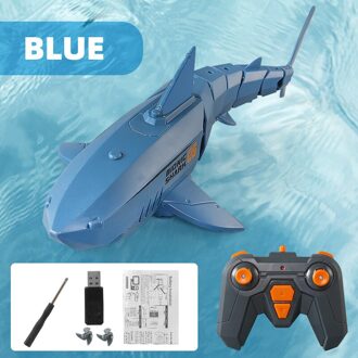 2.4G Afstandsbediening Stimuleren Shark Speelgoed Interessante Water Rc Speelgoed Multi-Sport Speelgoed Usb Opladen 30M Distanceremote controle Speelgoed blauw