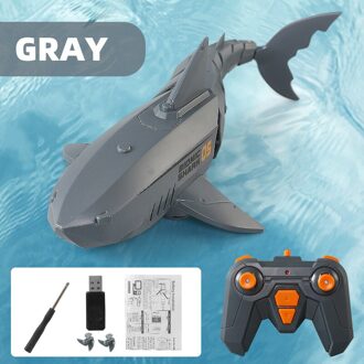 2.4G Afstandsbediening Stimuleren Shark Speelgoed Interessante Water Rc Speelgoed Multi-Sport Speelgoed Usb Opladen 30M Distanceremote controle Speelgoed grijs