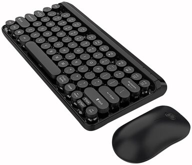 2.4G Draadloze Toetsenbord Muis Handleiding Draadloze Multimedia Toetsenbord Voor Pc Professionele Gaming Toetsenbord Muizen Set Voor Pc zwart