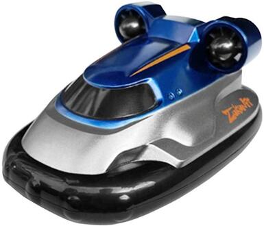 2.4G Mini Afstandsbediening Speedboot Rc Hovercraft Speedboot Modellen Voor Jongens Kinderen Water Zwembad Speelgoed blauw