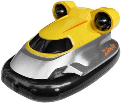 2.4G Mini Afstandsbediening Speedboot Rc Hovercraft Speedboot Modellen Voor Jongens Kinderen Water Zwembad Speelgoed geel