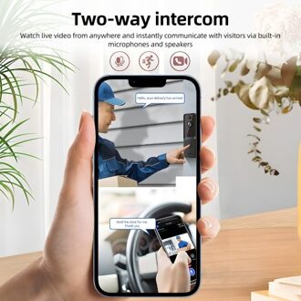 2.4G WiFi Video Doorbell Camera Wireless Doorbell Camera Smart AI PIR Human Detection IP65 Waterproof