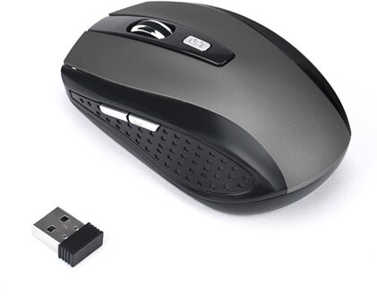 2.4Ghz Draadloze Muis Gaming Muis Usb Ontvanger Pro Muis Gamer Draagbare Ergonomische Computer Pc Desktop Laptop Accessoires 03 grijs
