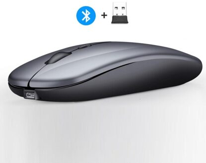 2.4Ghz Draadloze Muizen Met Usb-ontvanger 1600Dpi Gaming Mouse Voor Computer Pc Laptop Bluetooth Muis Gamer Raton Inalambrico mini grijs