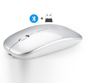 2.4Ghz Draadloze Muizen Met Usb-ontvanger 1600Dpi Gaming Mouse Voor Computer Pc Laptop Bluetooth Muis Gamer Raton Inalambrico mini sliver