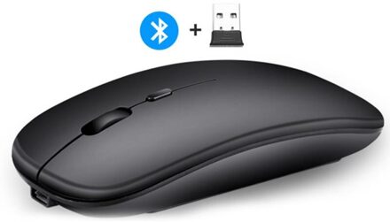 2.4Ghz Draadloze Muizen Met Usb-ontvanger 1600Dpi Gaming Mouse Voor Computer Pc Laptop Bluetooth Muis Gamer Raton Inalambrico mini zwart