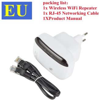 2.4Ghz Wifi Repeater Draadloze Wifi Extender 300Mbps Wifi Netwerk Versterker 802.11N Long Range Wifi Signaal Booster Wifi Repiter EU
