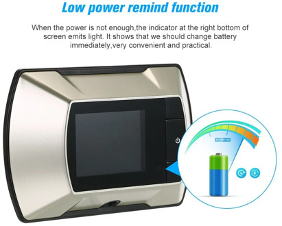 2.4inch TFT LCD Visual Monitor Door Peephole Wireless Viewer Digital Camera Door Peephole Peephole Camera