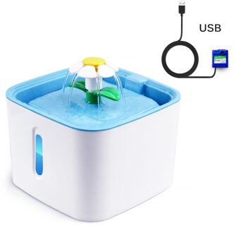 2.4L Automatische Huisdier Kat Water Dispenser Fontein Led Elektrische Usb Fontein Voor Hond Kat Water Kom Drinken Dispenser
