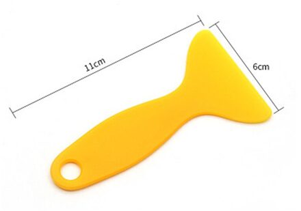 2/4Pcs Auto Car Window Voorruit Ijskrabber Olie Trechter Sneeuw Remover Schop Venster Schrapers Kegel deicing Tool geel 1stk