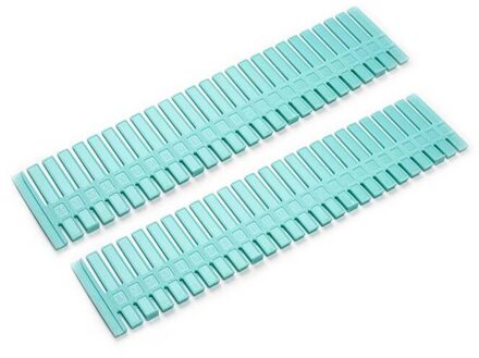 2/4Pcs Plastic Diy Grid Lade Verstelbare Separator Divider Kabinet Diy Grid Huishoudelijke Benodigdheden Organizer Gereedschap 2stk-blauw