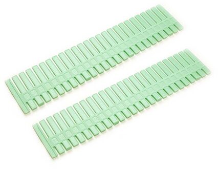 2/4Pcs Plastic Diy Grid Lade Verstelbare Separator Divider Kabinet Diy Grid Huishoudelijke Benodigdheden Organizer Gereedschap 2stk-groen