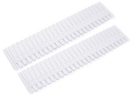 2/4Pcs Plastic Diy Grid Lade Verstelbare Separator Divider Kabinet Diy Grid Huishoudelijke Benodigdheden Organizer Gereedschap 2stk-wit