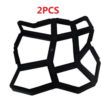 2/4Pcs Tuin Bestrating Mal Tuin Lopen Bestrating Beton Mould Diy Handmatig Bestrating Cement Baksteen Stone Road Beton mallen Path 2stk