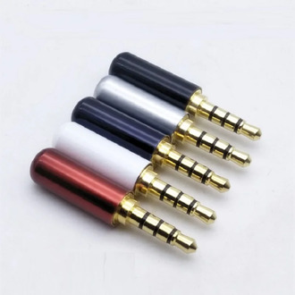 2/5/10PCS Gold-plated 3.5mm Earphone Repair Plug 4-pole Plug Cell phone Microphone Plug 3.5MM jack