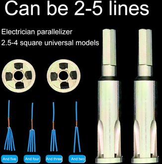 2.5-4 Vierkante Gat Elektrische Twist Draad Tool Elektricien Universele Automatische Twisting Wire Strippen Verdubbeling Machine Connector