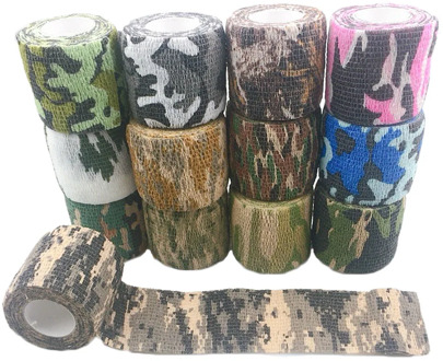 2.5/5/7.5/10/15 cm*4.5 m Camo Elastic Bandage Self-adhesive Sport Protective Fixer Tape Medical Wrap Pet Bandage flex tape