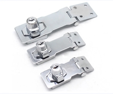 2.5"-5" Anti Theft Hasp Staple Shed Latch Stainless Steel Gate Door Lock Easy Install Padlock Clasp Cabinet