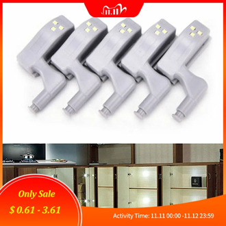 2/5/6/10PCS LED Cabinet Light Touch Sensor Cupboard Inner Hinge Lamp Wardrobe Closet Night Light Home Kitchen