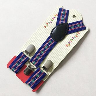 2.5 cm Breedte Jongens Meisjes Kinderen Peuters Voeren Bretels Zwart-wit Checker Clip-on Verstelbare Elastische Bretels