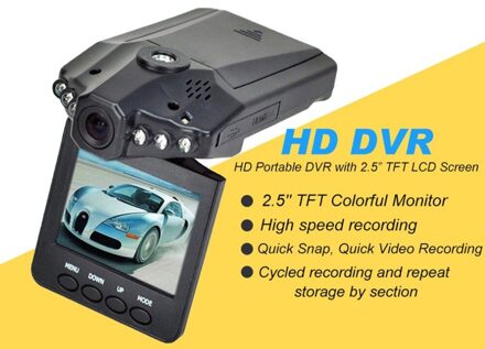 2.5 Inch Auto Led Dvr Road Dash Video Camera Recorder Camcorder Lcd Parking Recorder Cmos Sensor High Speed Opname