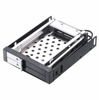2.5 inch Internal Dual Slot Tool-free Hard Disk Rack Support Two 2.5 inch SATA HDD/SSD Safety Lock Design Support Hot Plug
