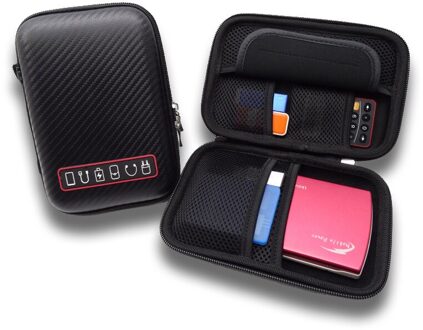 2.5 "Inch Organizer Draagbare Externe Harde Schijf Bag Carry Case Pouch Cover Pocket Bluetooth-Compatibel Oortelefoon Power bank