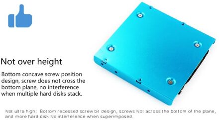 2.5 Inch Tot 3.5 Inch Ssd Universele Montagebeugel Metalen Mount Adapter Voor Pc