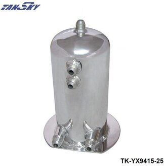 2.5 Liter Legering Gepolijst Aluminium Swirl Pot AN8 In AN10 Out Dome Fuel Surge Tank TK-YX9415-25