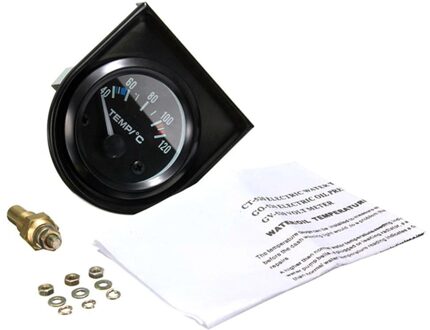 2 "52 Mm Digitale Auto Water Temp Temperatuurmeter 40-120 ℃ Led Universal Meet De Water temperatuur Van Auto Gereedschap
