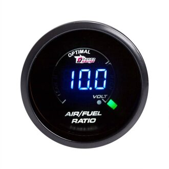 2 "52Mm 12V Auto Gerookte Blauwe Led Digital Air/Fuel Ratio Gauge Meter Monitor-Meg auto Vervangende Onderdelen Brandstof Meters Accessoires