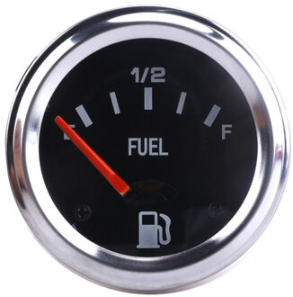 2 "52Mm 12V Mechanische Auto Brandstofmeter Auto Meter E-1/2-F Brandstof Niveau Indicator Rood pointer Auto Vervangende Onderdelen