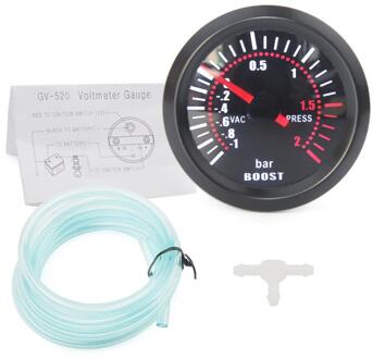 2 "52Mm Smoke Lens Turbodrukmeter Bar Psi/Vacuüm/Water Temp/Olie Temp/Olie druk/Voltmeter/Toerenteller Rpm Auto Gauge Turbine meter
