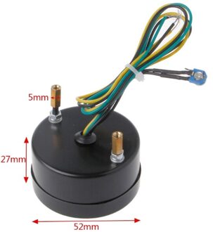 2  "52Mm Universele Auto Motorfiets Brandstof Niveau Meter Gauge 8 Led Licht Display 12V groen