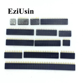 2.54mm Single Row Female 2~40P PCB socket Board Pin Header Connector Strip Pinheader 2/3/4/6/10/12/14/16/20/40Pin For Arduino