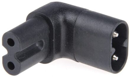2.5A IEC320-C8 om C7 90 Graden Up Hoek Schuine Power Adapter Converter 110-250V