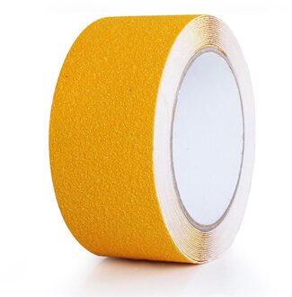 2.5Cm X 5M Anti Slip Tractie Tape Sterke Grip Schurende Tapes Voor Indoor Outdoor Trappen Boot Decks E7 geel