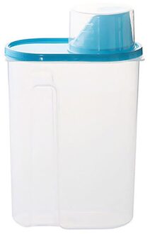 2.5L Plastic Voedsel Opbergdoos Keuken Voedsel Graan Bean Rijst Container Opbergdoos Granen Dispenser Keuken Tool Blauw