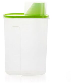 2.5L Plastic Voedsel Opbergdoos Keuken Voedsel Graan Bean Rijst Container Opbergdoos Granen Dispenser Keuken Tool groen