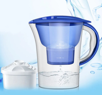 2.5L Water Pitcher Home Activated Carbon Net Kettle Office Water Purifier Food Grade Material Water Filter With Electronic Timer