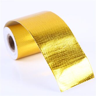 2 ''5M Thermische Uitlaat Tape Luchtinlaat Warmte Isolatie Shield Wrap Reflecterende Warmte Barrière Zelfklevende Motor