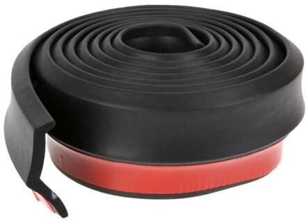 2.5M Zachte Zwarte Rubberen Bumper Auto 65mm Breedte Buiten Voorbumper Lip Kit Zachte Rubberen Bumper Lip Kit bumper Strip Voor Auto Auto