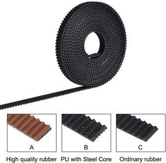 2/5meter GT2-6mm Open Timing Belt Width 6mm 10mm GT2 belt PU With Steel Core Belt 2GT Timing Belt For Reprap 3D Printer Parts