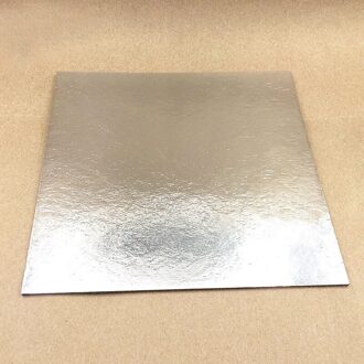 2.5Mm Dikke Vierkante Cake Mat Bodem 18Pcs Mousse Cake Boards Set Vierkante Basis 6, 8, 10 Inch Cupcake Dessert Cake Tray Voor zilver 3 size