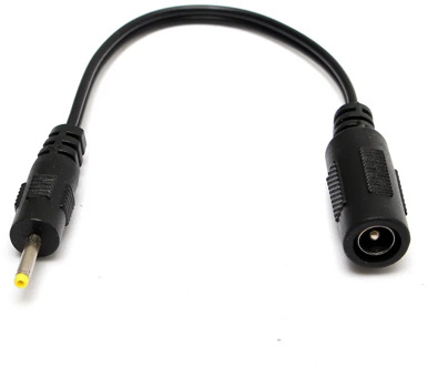 2.5mm x 0.7mm Male Plug to 5.5mm x 2.1mm Female Socket DC Power Adapter Power Conversion Cable Extension Switch Source Adapter