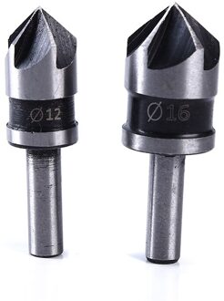 2/5Pcs Industriële Verzinkboor Boor Set 5 Fluiten Teller Wastafel Houtbewerking Boren Metalen Werken Afkanten Cutter 2stk