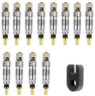 2/6/12Pcs Stuurpen Presta Stijl Ventiel Kern Vervanging Brass Presta Ventiel Cores Remover Voor mountain Road 12stk