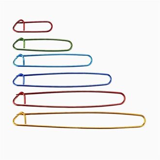 2/6 Stuks Een Set Aluminium Breinaalden Clip Craft Stitch Houders Veiligheidsspelden Haak Haken Vergrendeling Weven Naaien gereedschap 6stk-reeks